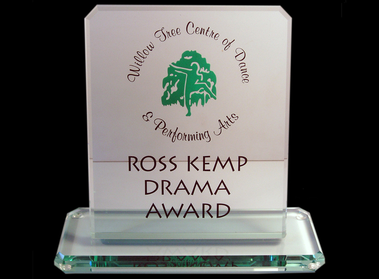 Engraved Glass Plaque