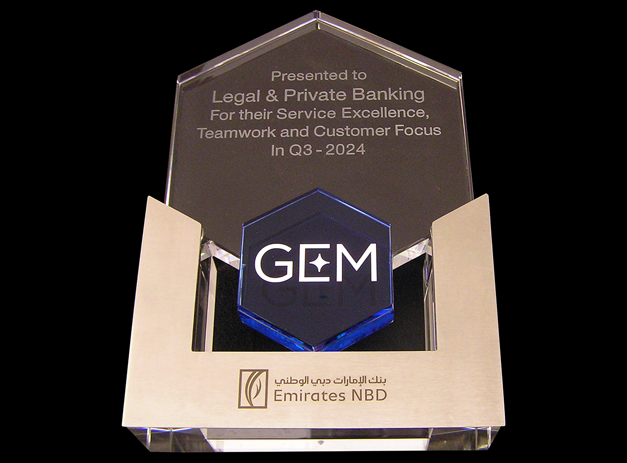 Glass Award Engraving