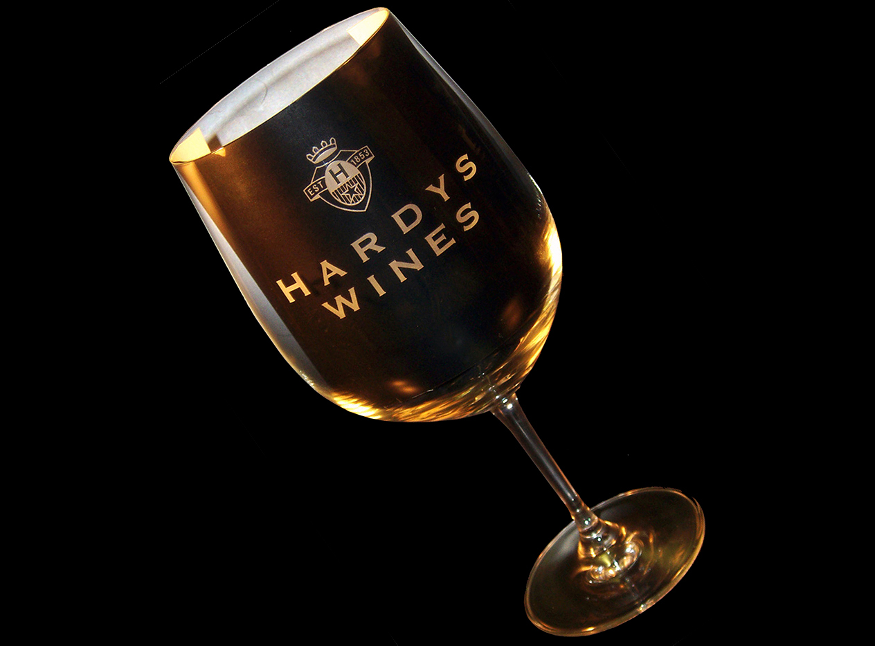 Engraved Wine Glass